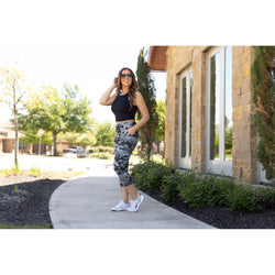 Ready to Ship | Ace Camo CAPRI Leggings -  - Luxe Leggings