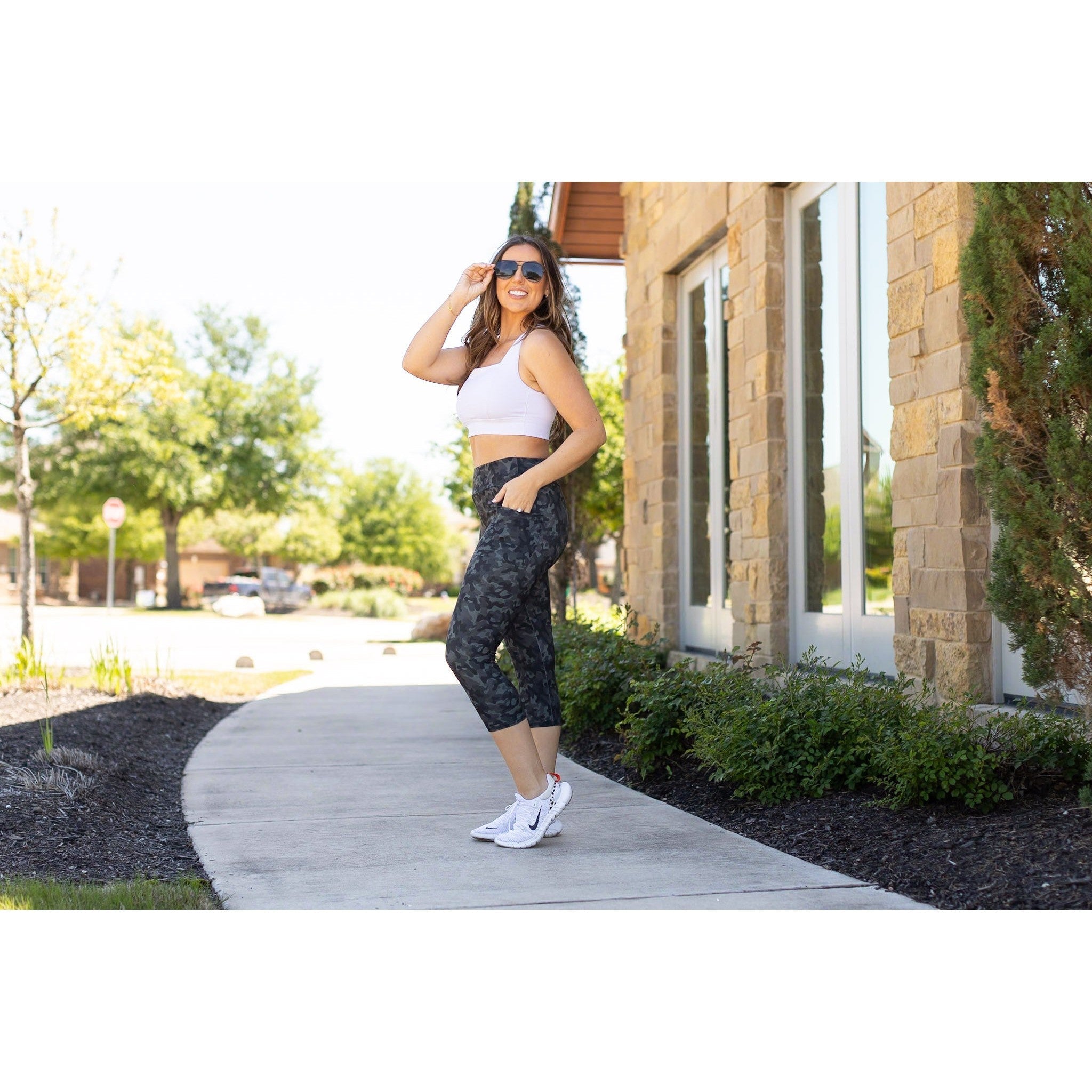 Ready to Ship | Army Camo CAPRI Leggings -  - Luxe Leggings by Julia Rose®