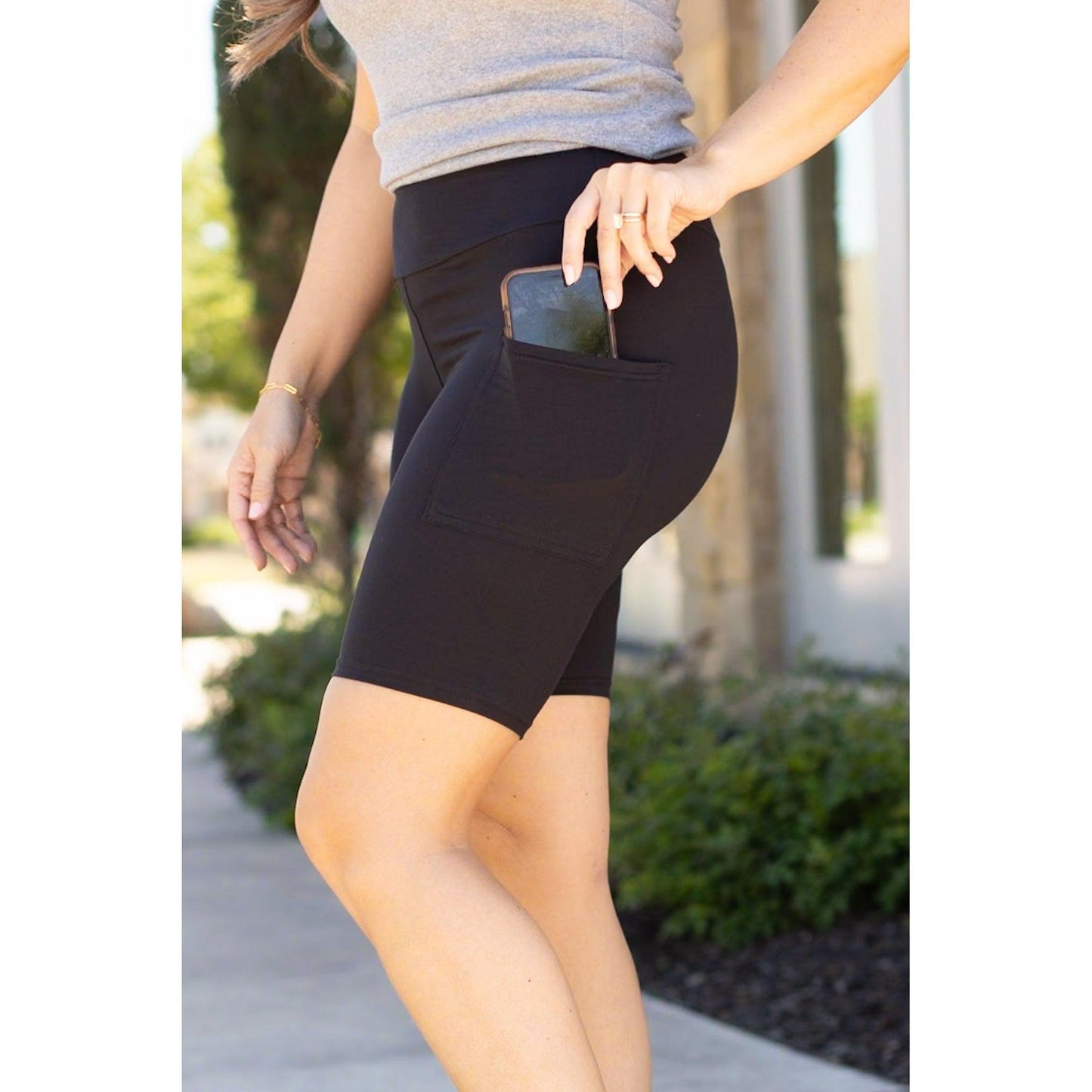 Ready to Ship | Black  BIKER SHORTS  - Luxe Leggings