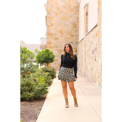 Ready to Ship | The Kylie Leopard Skort - Round 5