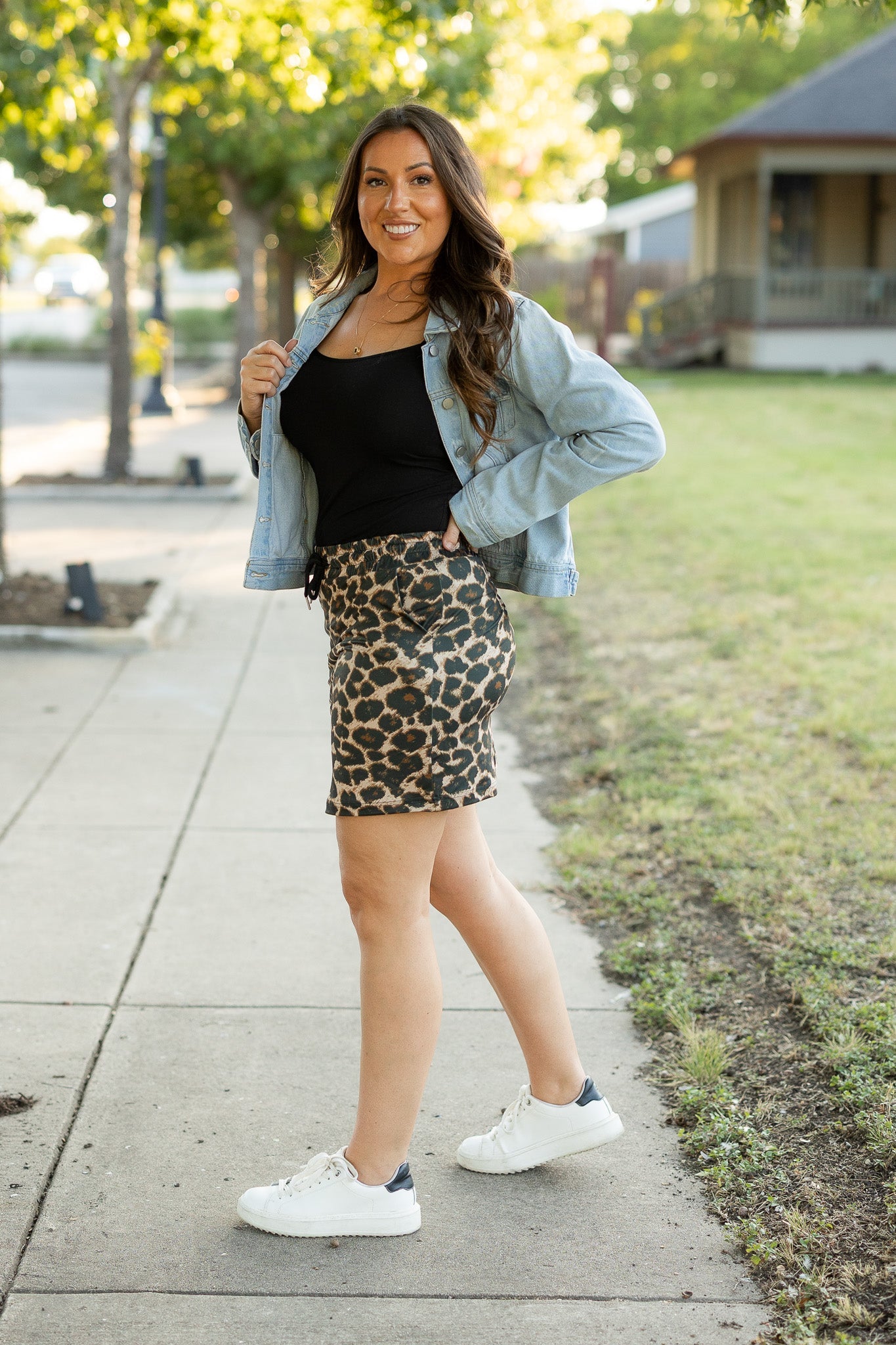 PreOrder | The Liana - Leopard Jogger Skirt