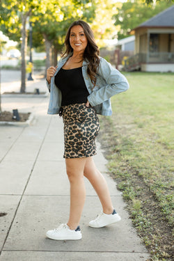 PreOrder | The Liana - Leopard Jogger Skirt