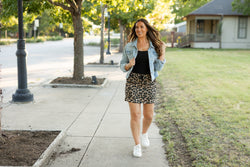 PreOrder | The Liana - Leopard Jogger Skirt