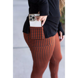 Ready to Ship | The Autumn Houndstooth Full Length Leggings