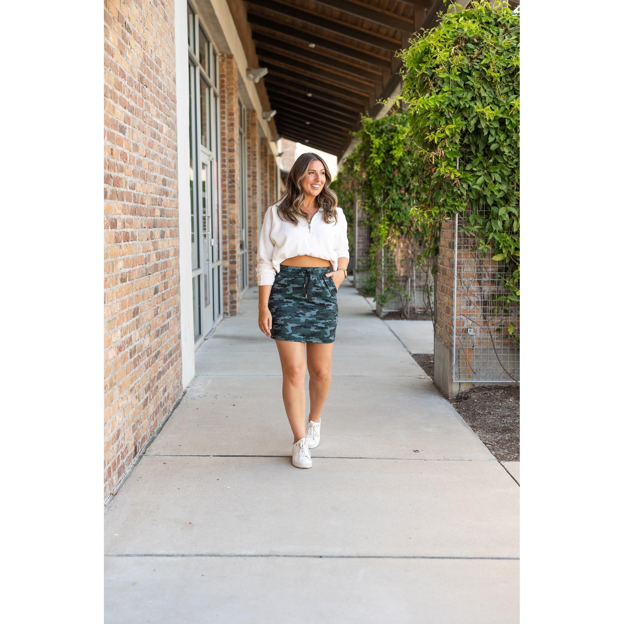 Ready to Ship |  The Kai - CAMO Jogger Skirt
