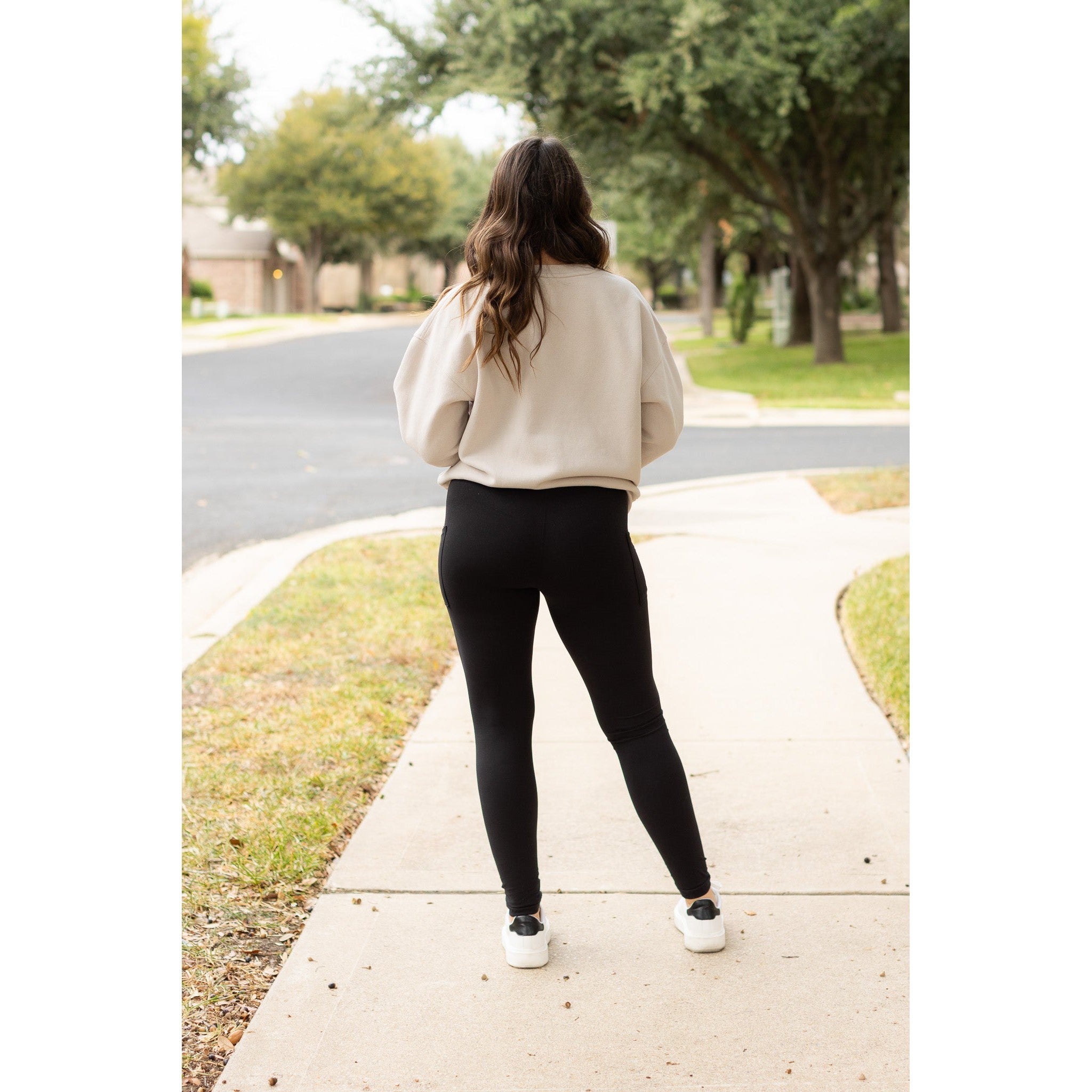 *Ready to Ship | BLACK FULL-LENGTH Leggings with POCKET  - Luxe Leggings by Julia Rose®