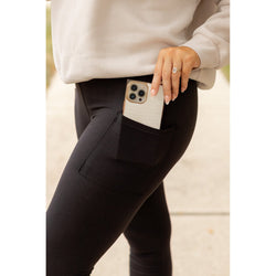 *Ready to Ship | BLACK FULL-LENGTH Leggings with POCKET  - Luxe Leggings by Julia Rose®