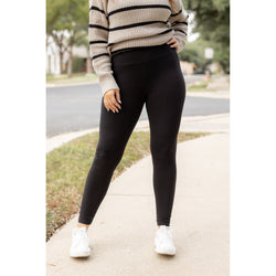 Ready to Ship | FULL LENGTH, NO POCKET Black Leggings