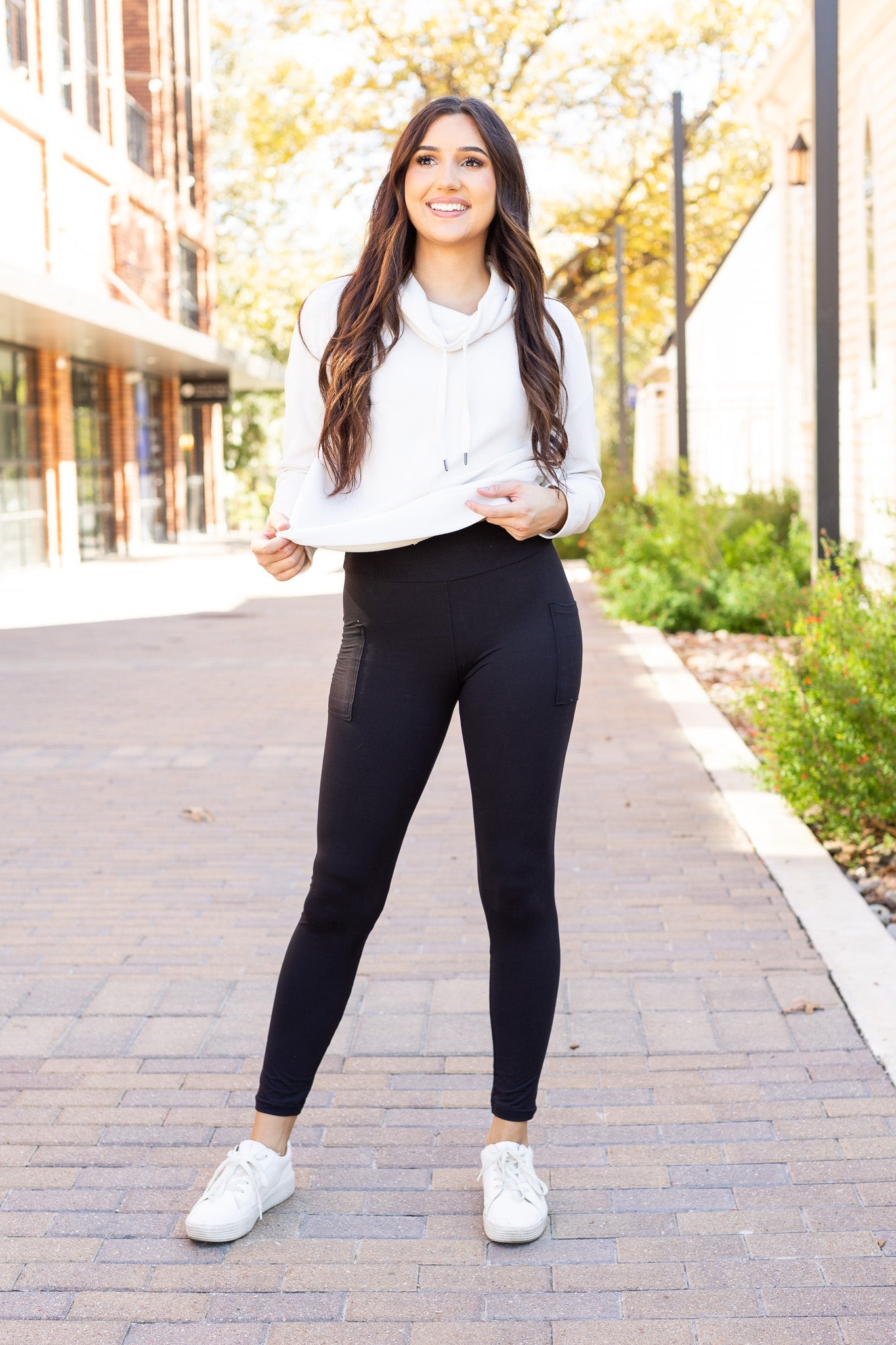 *Ready to Ship | BLACK FULL-LENGTH Leggings with POCKET  - Luxe Leggings by Julia Rose®