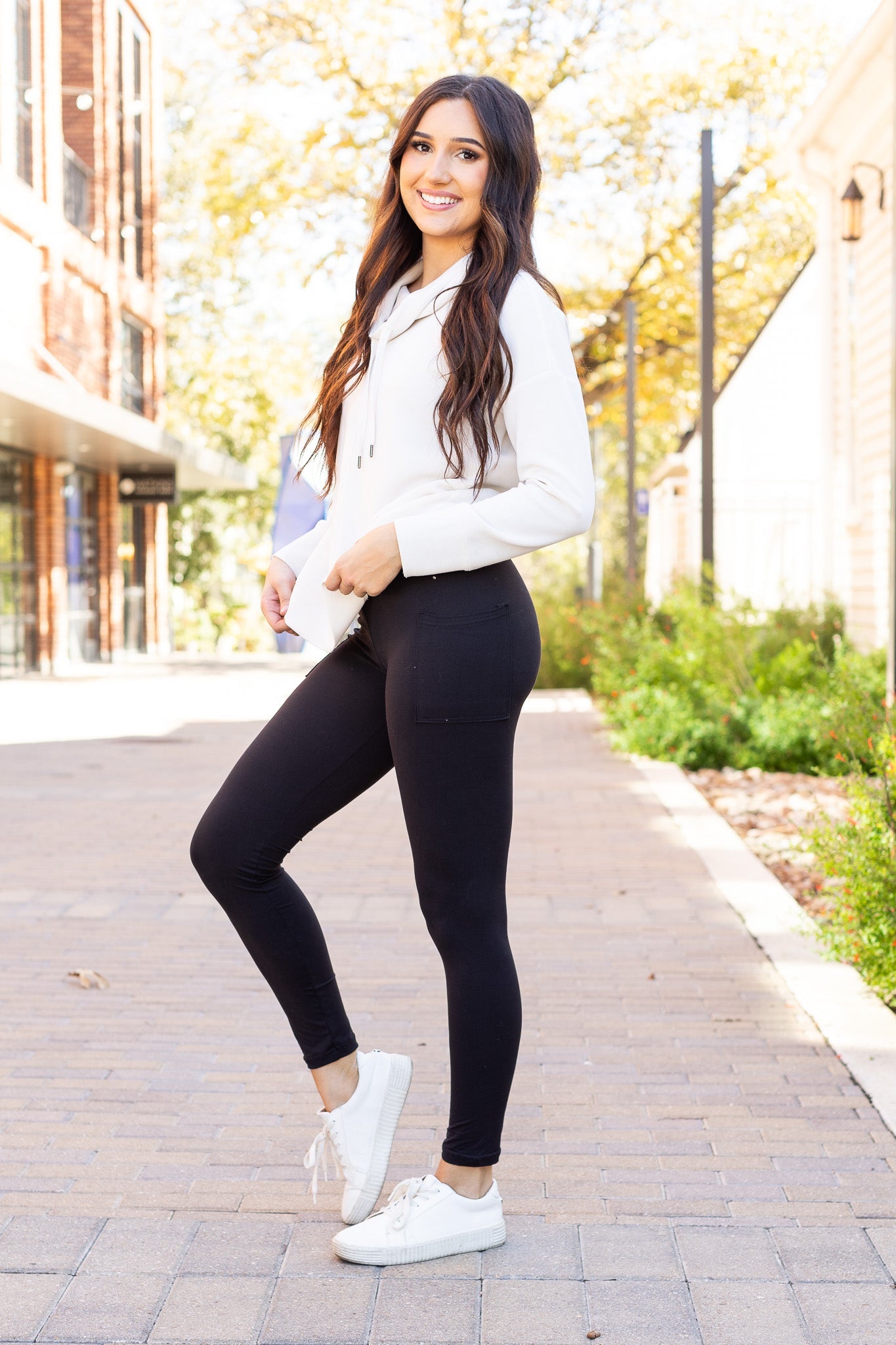 *Ready to Ship | BLACK FULL-LENGTH Leggings with POCKET  - Luxe Leggings by Julia Rose®