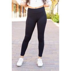 PreOrder  | BLACK FULL-LENGTH Leggings with POCKET - Luxe Leggings by Julia Rose® R5