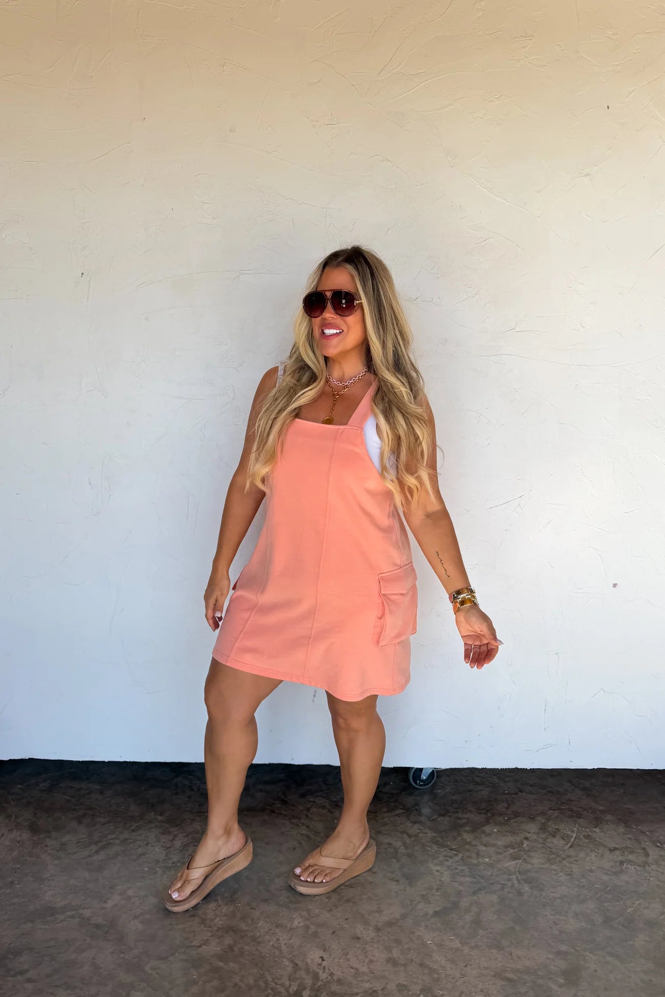 PREORDER- SPRING MILLIE OVERALL DRESS