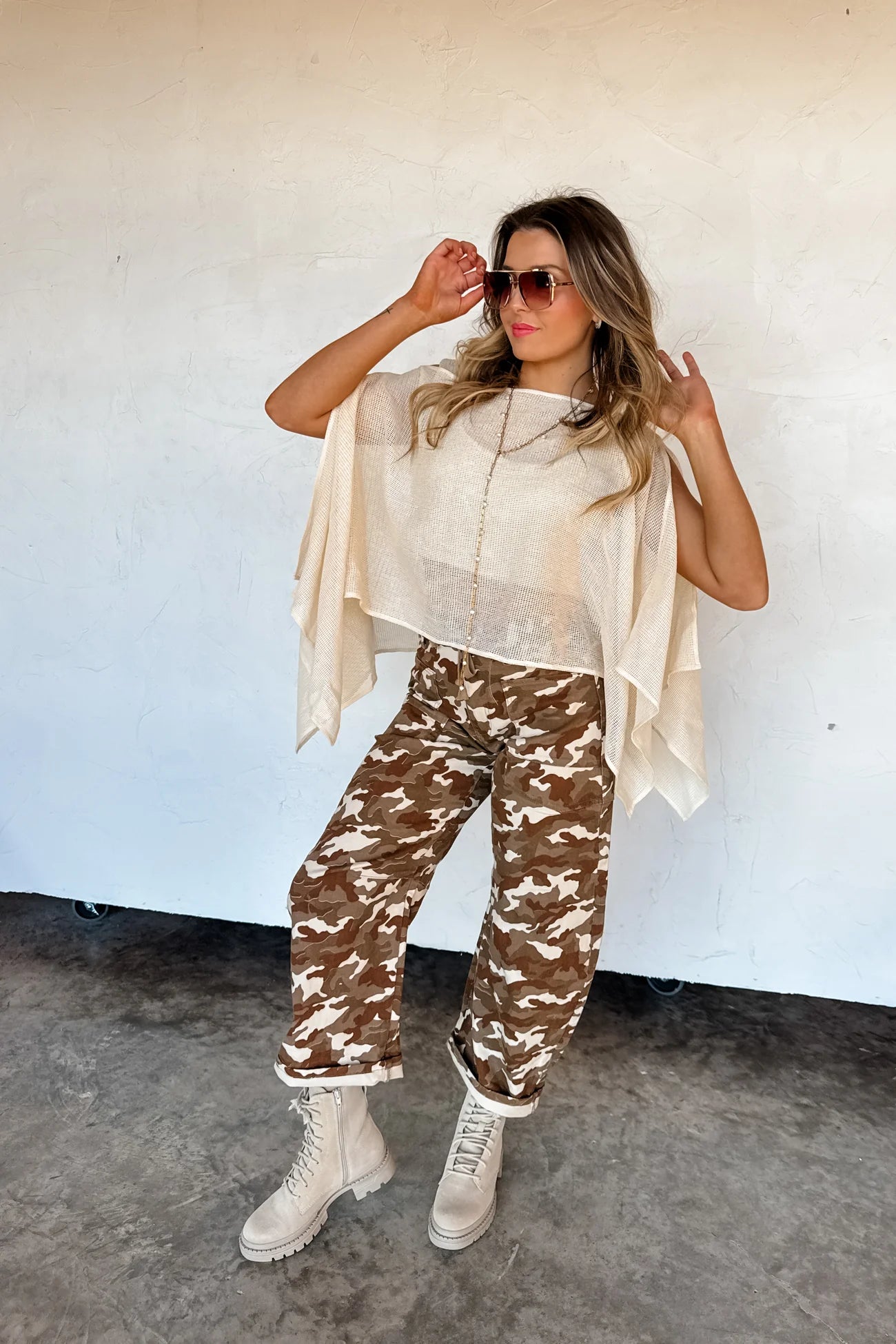 DESERT BROGAN CAMO BARREL JEANS ~ RTS