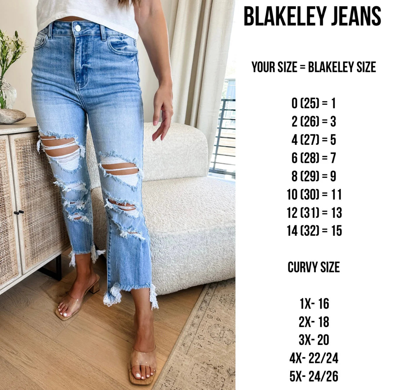 URBAN DISTRESSED CROP JEAN ~ RTS