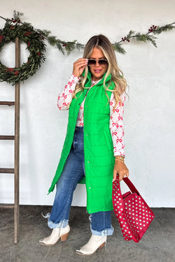 PREORDER- KENDALL LONG PUFFER VEST
