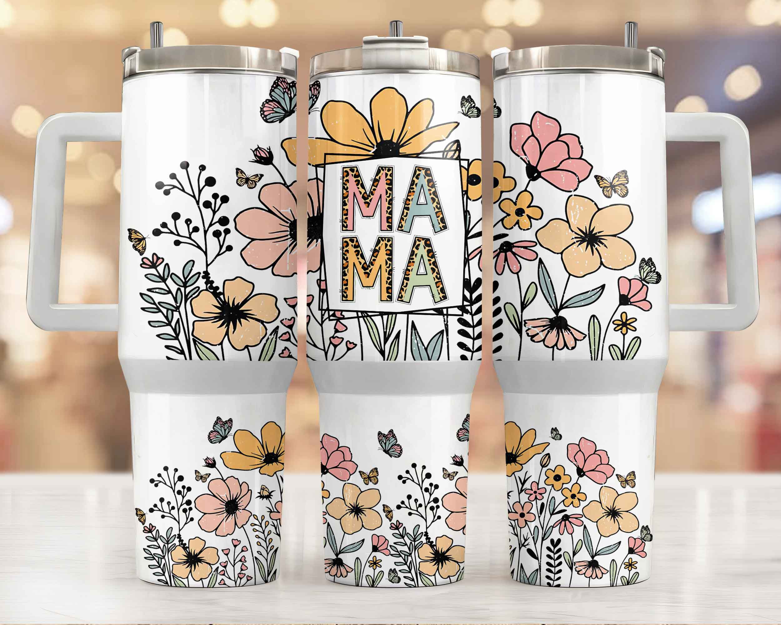 Blooming Mama 40oz Tumbler