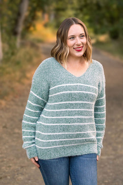 Striped Sweater - Green