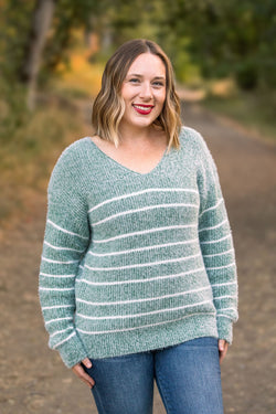 Striped Sweater - Green