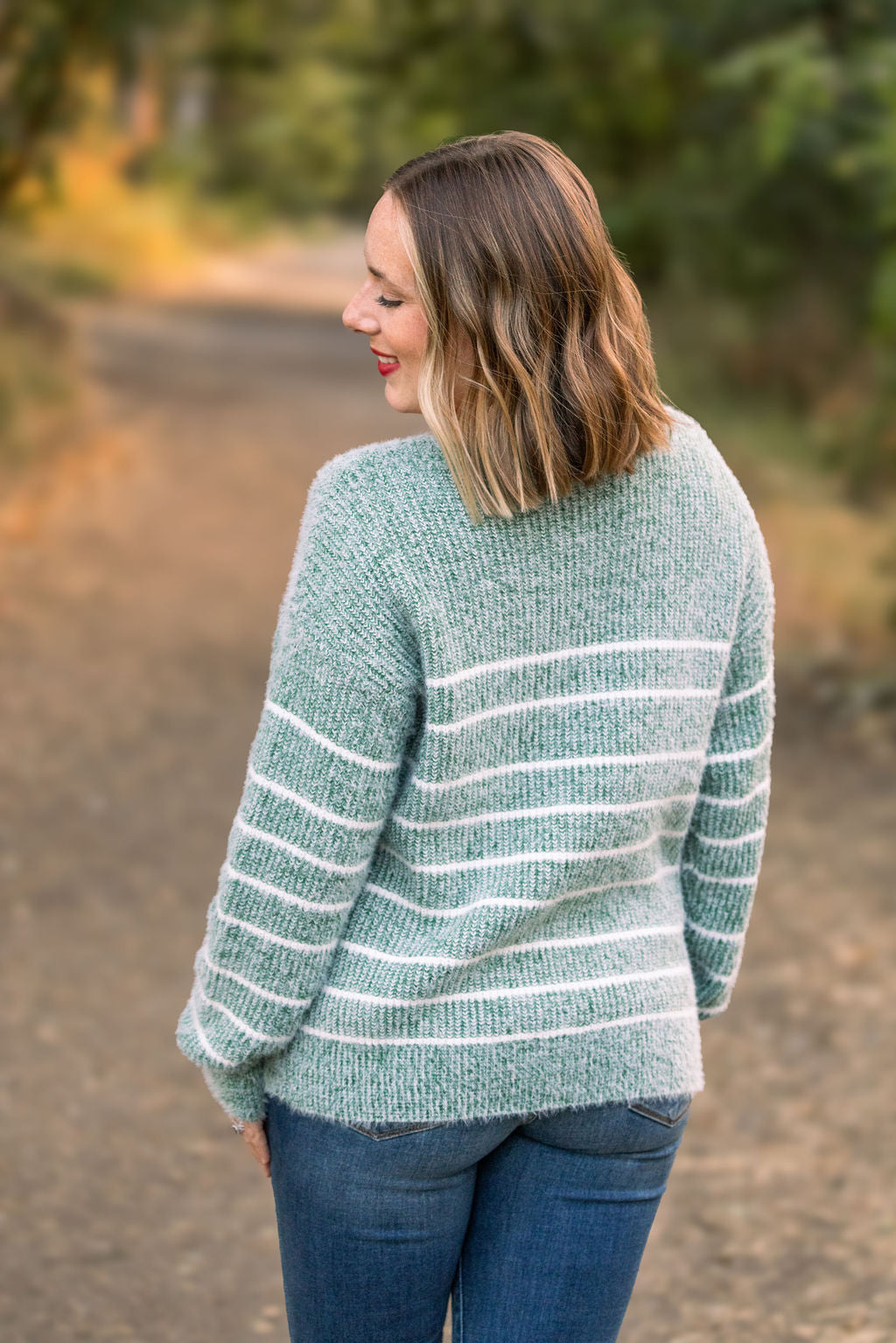 Striped Sweater - Green