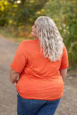 Sophie Pocket Tee - Pumpkin