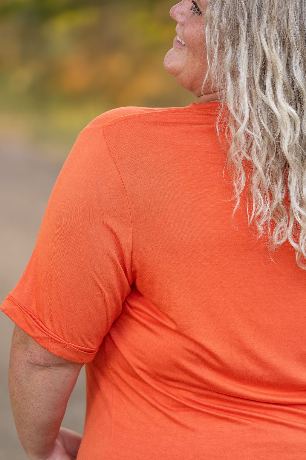 Sophie Pocket Tee - Pumpkin