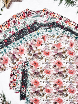 Blair Long Sleeve Top - Floral Sunset