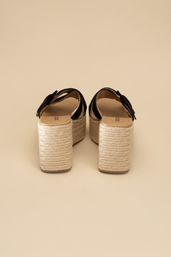 Manta Espadrille Platform Slides