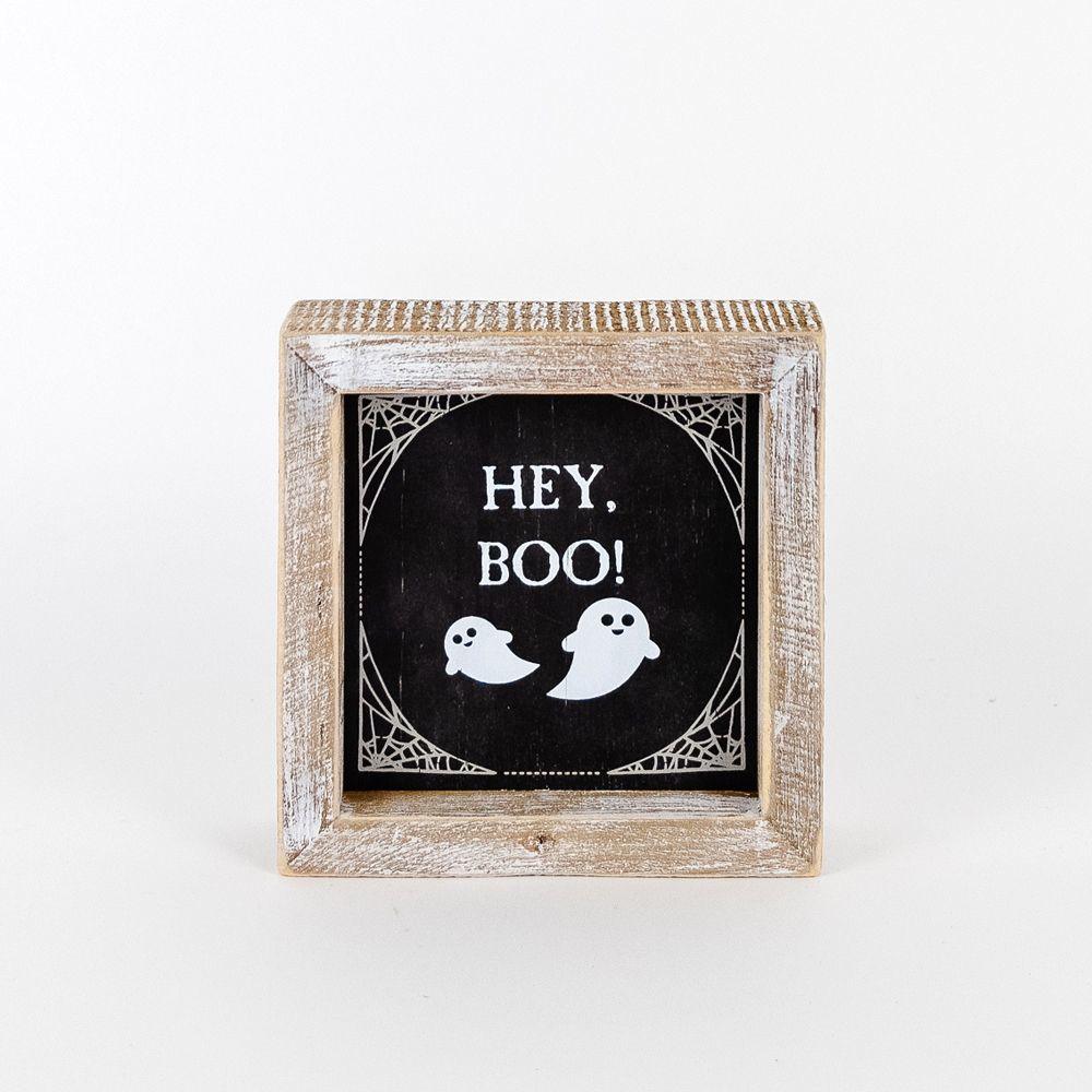 Hey Boo Halloween Sign, Farmhouse Chic