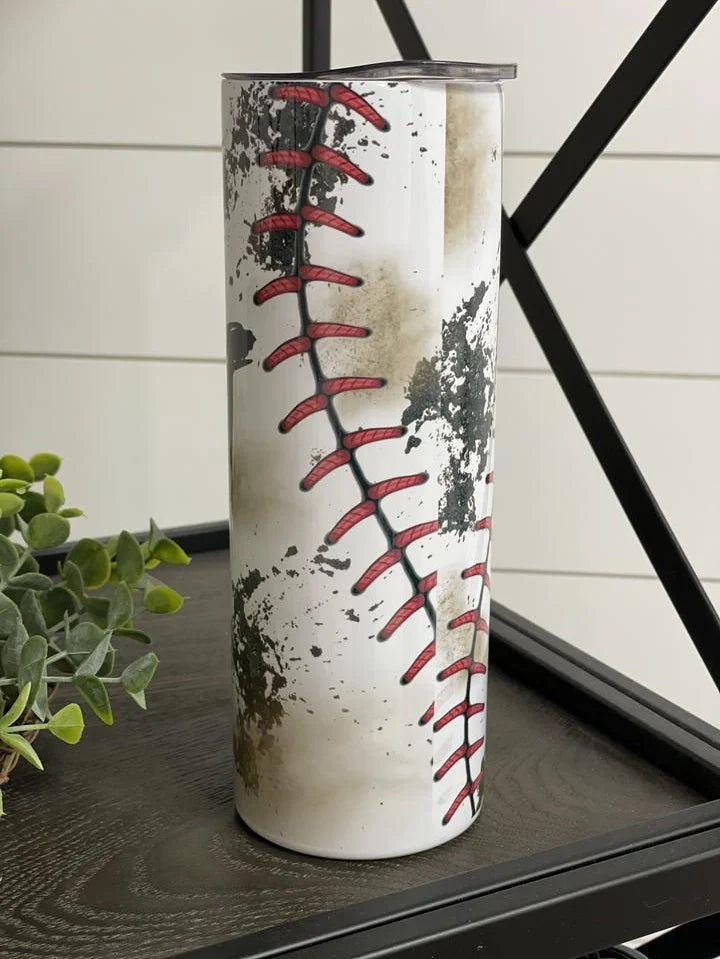 PREORDER: Rub Some Dirt Baseball Skinny Tumbler