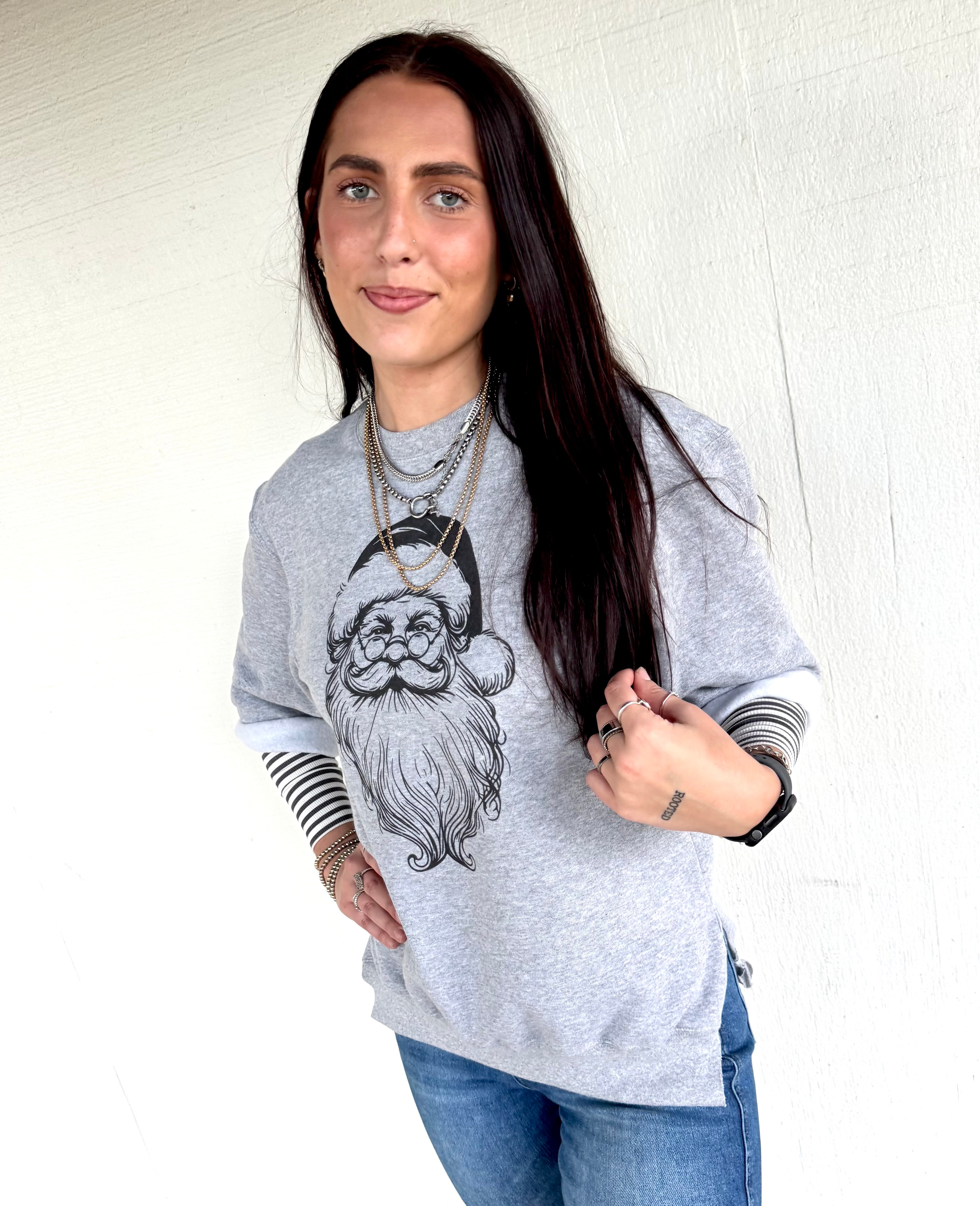Whimsical Santa Sweatshirts - cut or NON cut