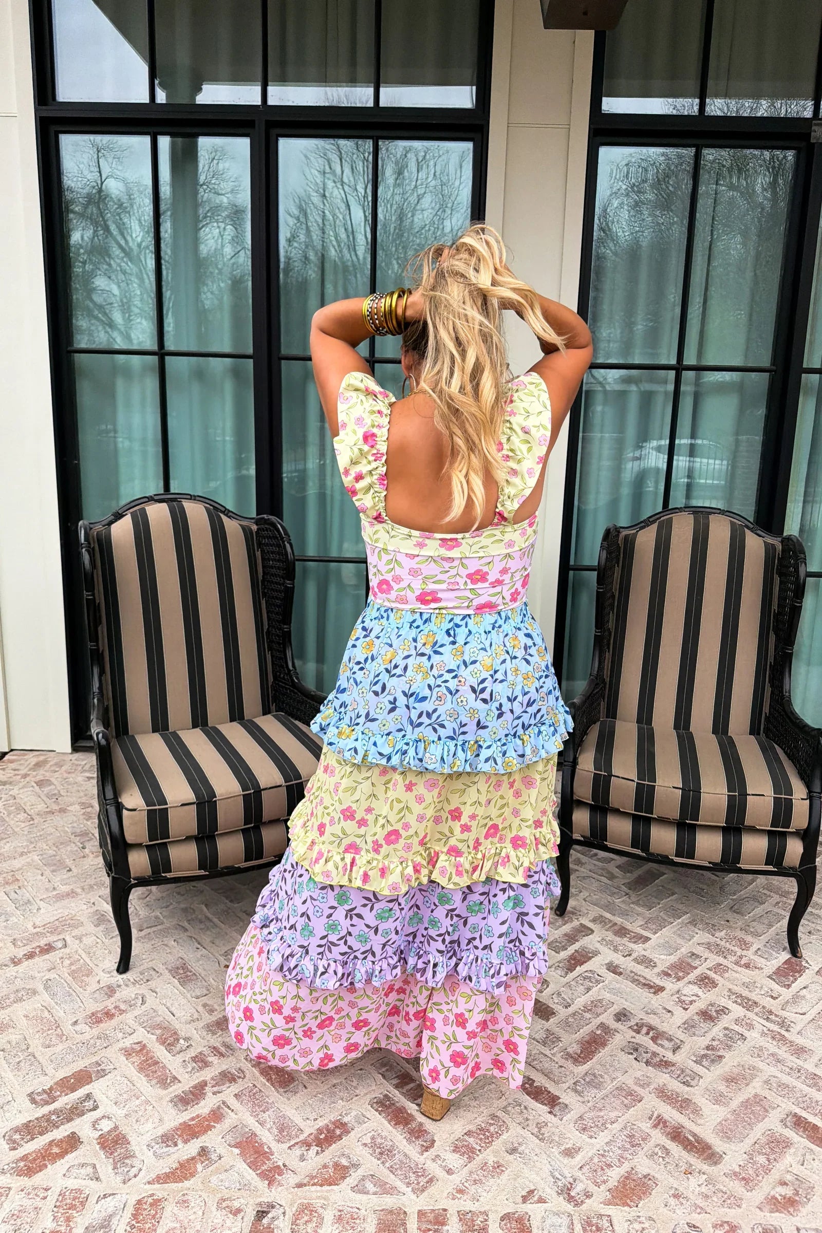 PREORDER: Floral Rainbow Swim Set