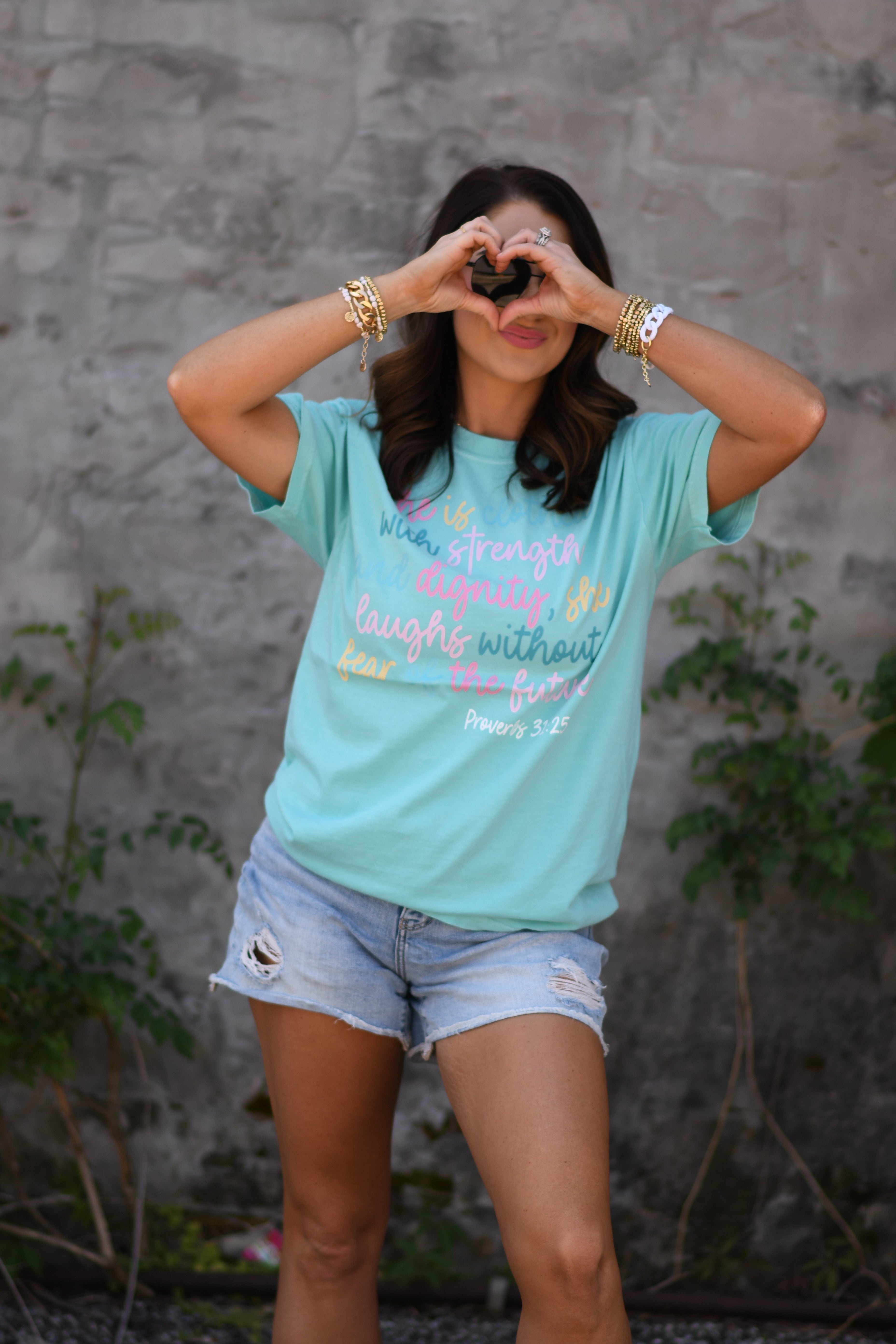 She Is Clothed With Strength Proverbs Tee
