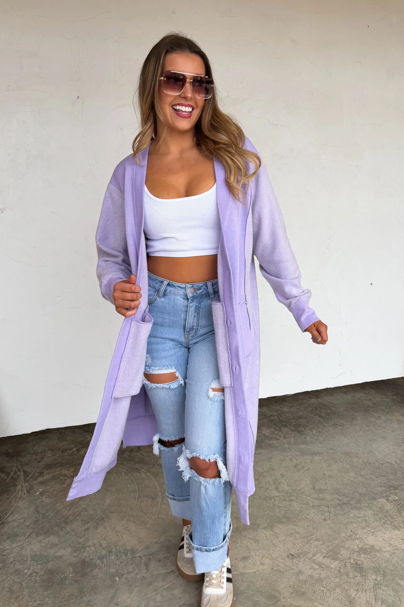 PREORDER- SPRING DESI SWEATSHIRT CARDIGAN