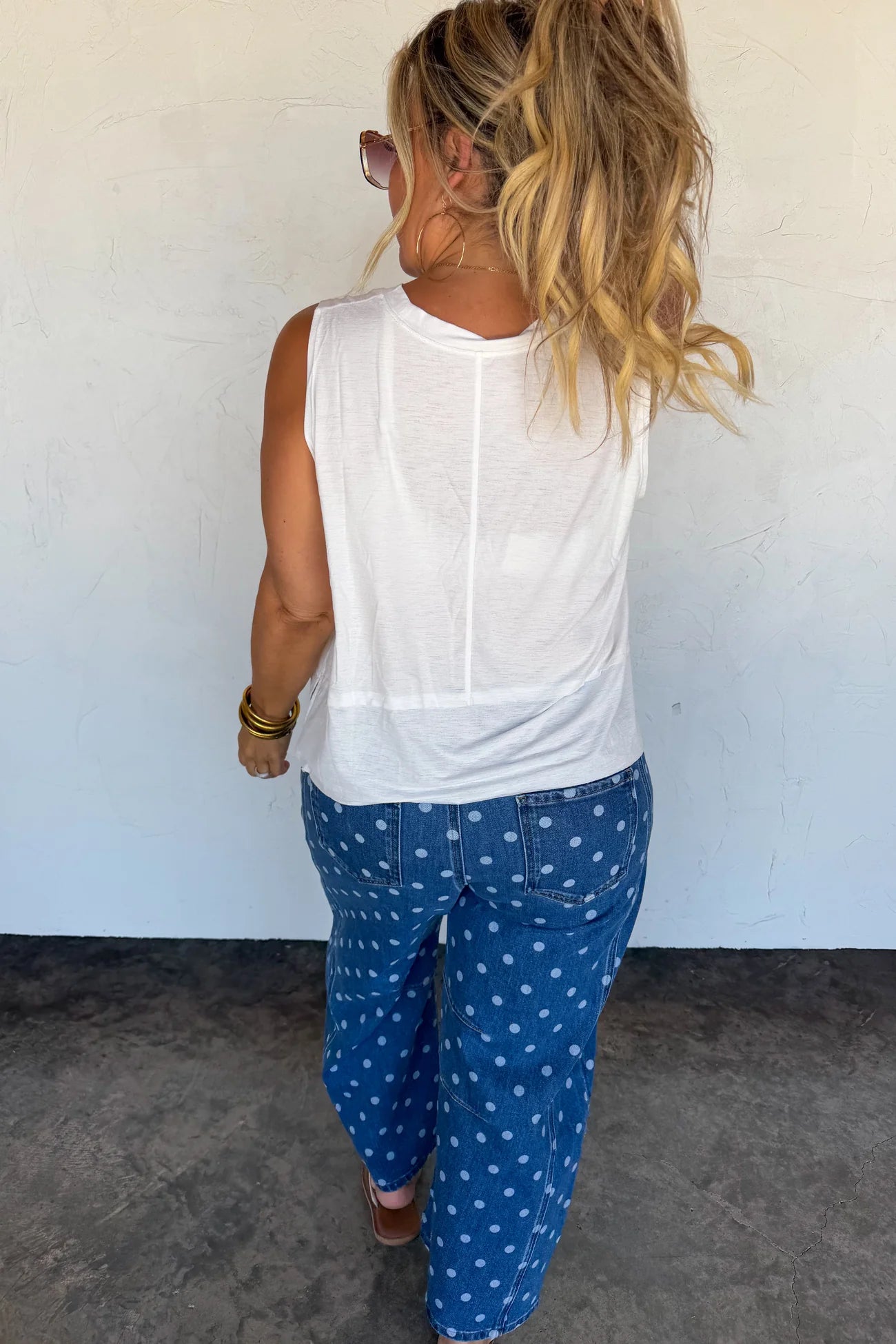 PREORDER- DARLING DOT BARREL JEANS