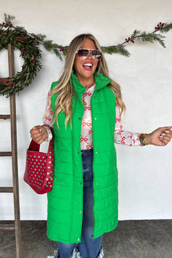 PREORDER- KENDALL LONG PUFFER VEST