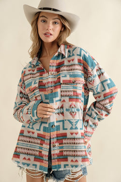 Aztec Western Shacket