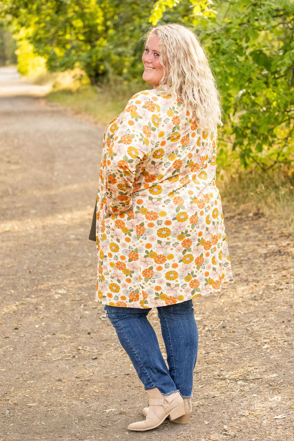 Classic Cardigan - Fall Boho Floral