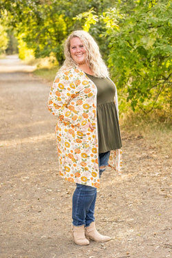 Classic Cardigan - Fall Boho Floral