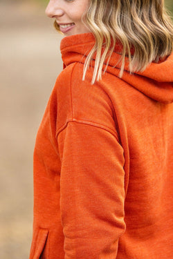 Vintage Wash Hoodie - Rust