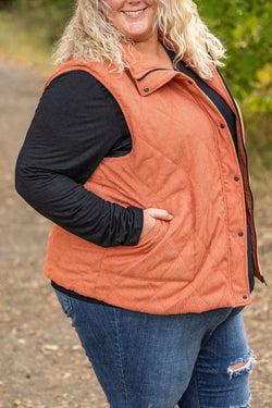 Corduroy Vest - Pumpkin