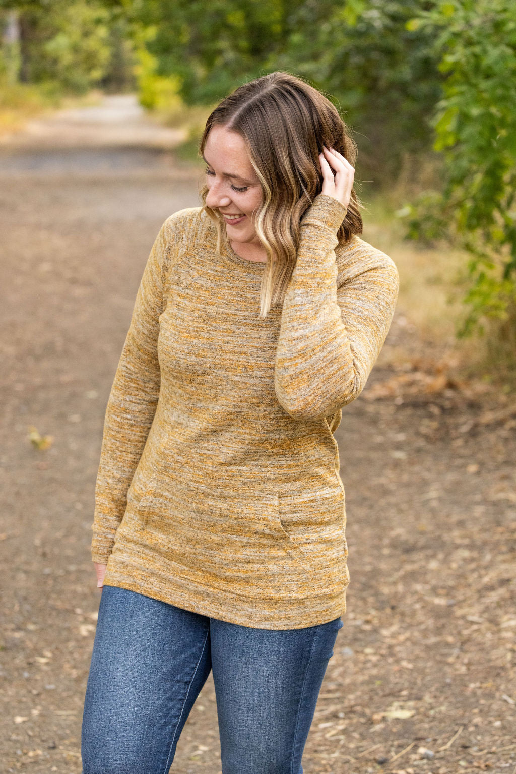 Hannah Pocket Pullover - Mustard