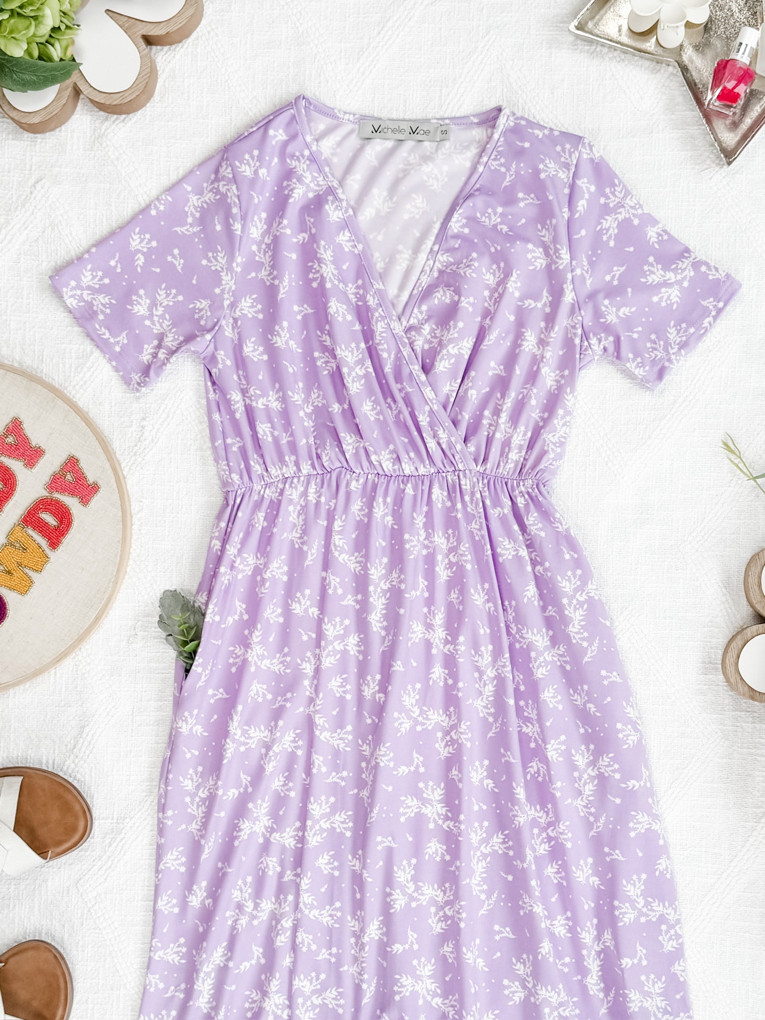 Tinley Dress - Lavender Petal Floral