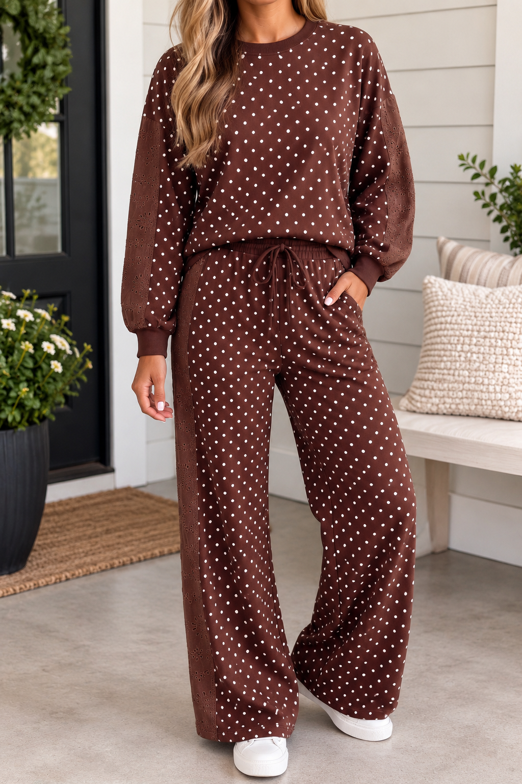 Polka Dot Eyelet Set WTW