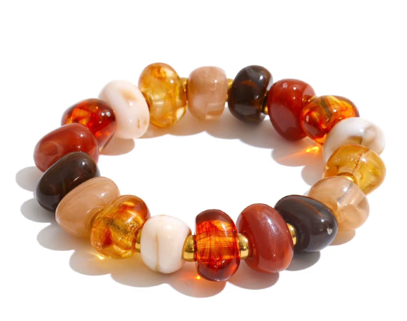 Fall Beaded Necklace & Bracelet WTW