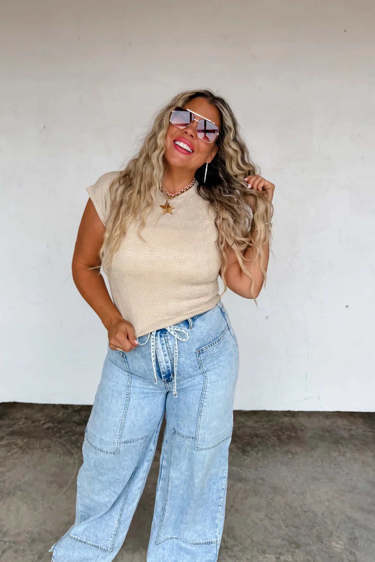 PREORDER- HARLEY CAP SLEEVE BASIC TOP