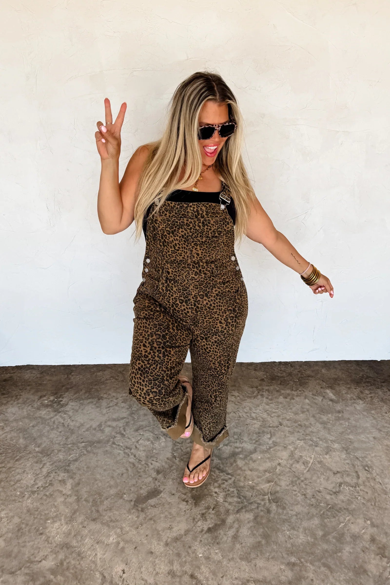 PREORDER: Dahlia Cheetah Overalls