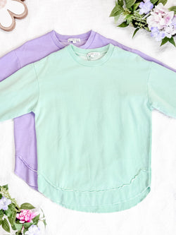 Vintage Wash Pullover - Mint