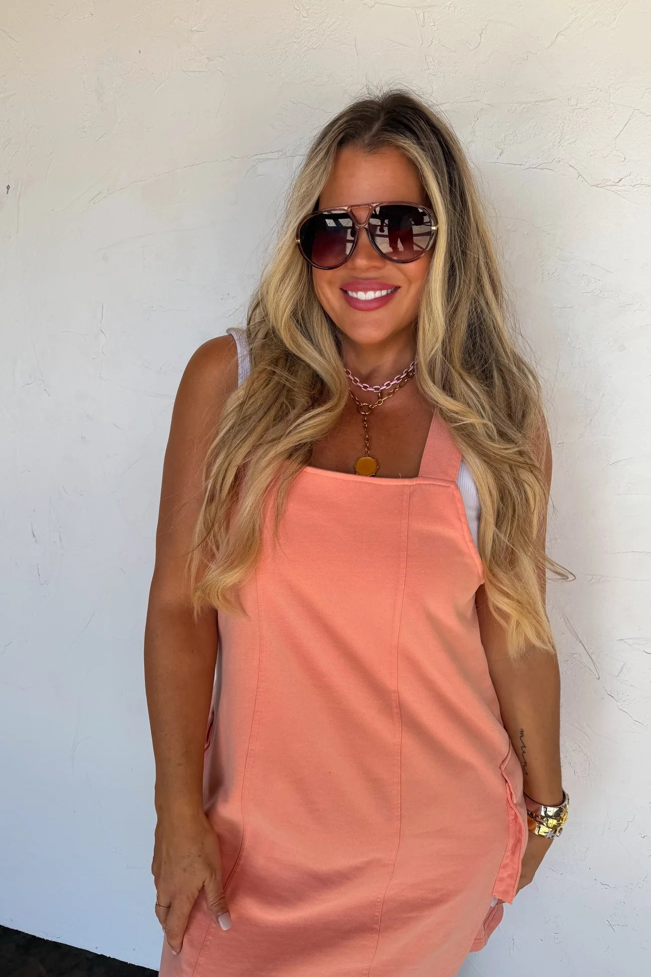 PREORDER- SPRING MILLIE OVERALL DRESS