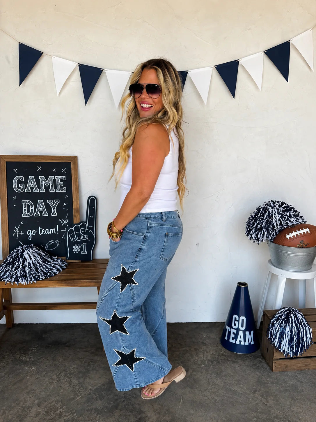 PREORDER- SIDELINE STAR JEANS