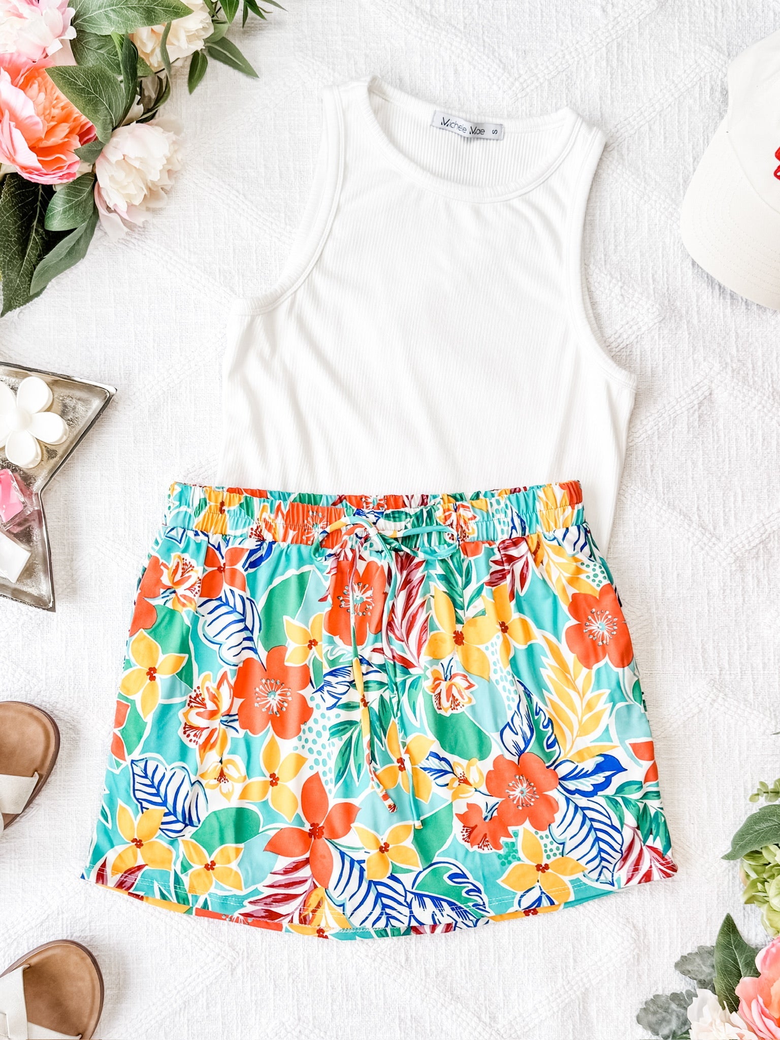 Sienna Skort - Tropical Floral Mix